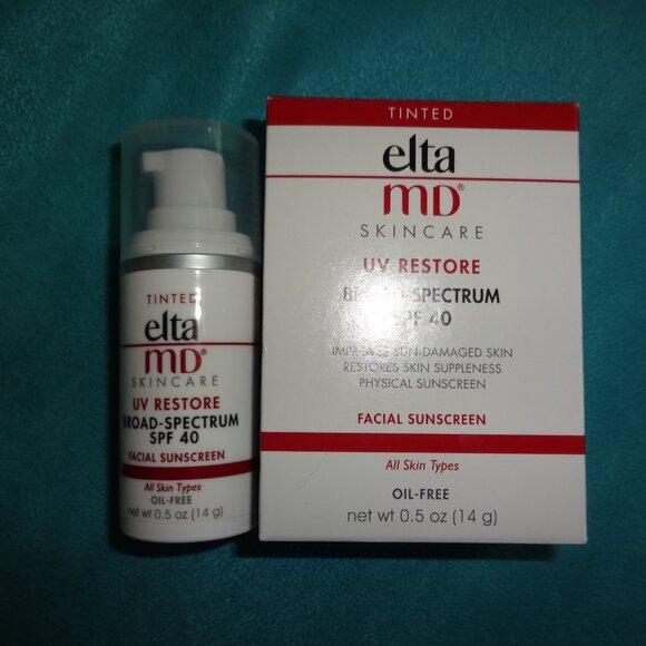 Elta MD Skincare Tinted UV Restore SPF 40 Physical facial Sunscreen .5 oz x 2/26 - Picture 4 of 6
